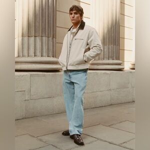 NWT abercrombie and fitch mens rigid baggy jeans 33X34